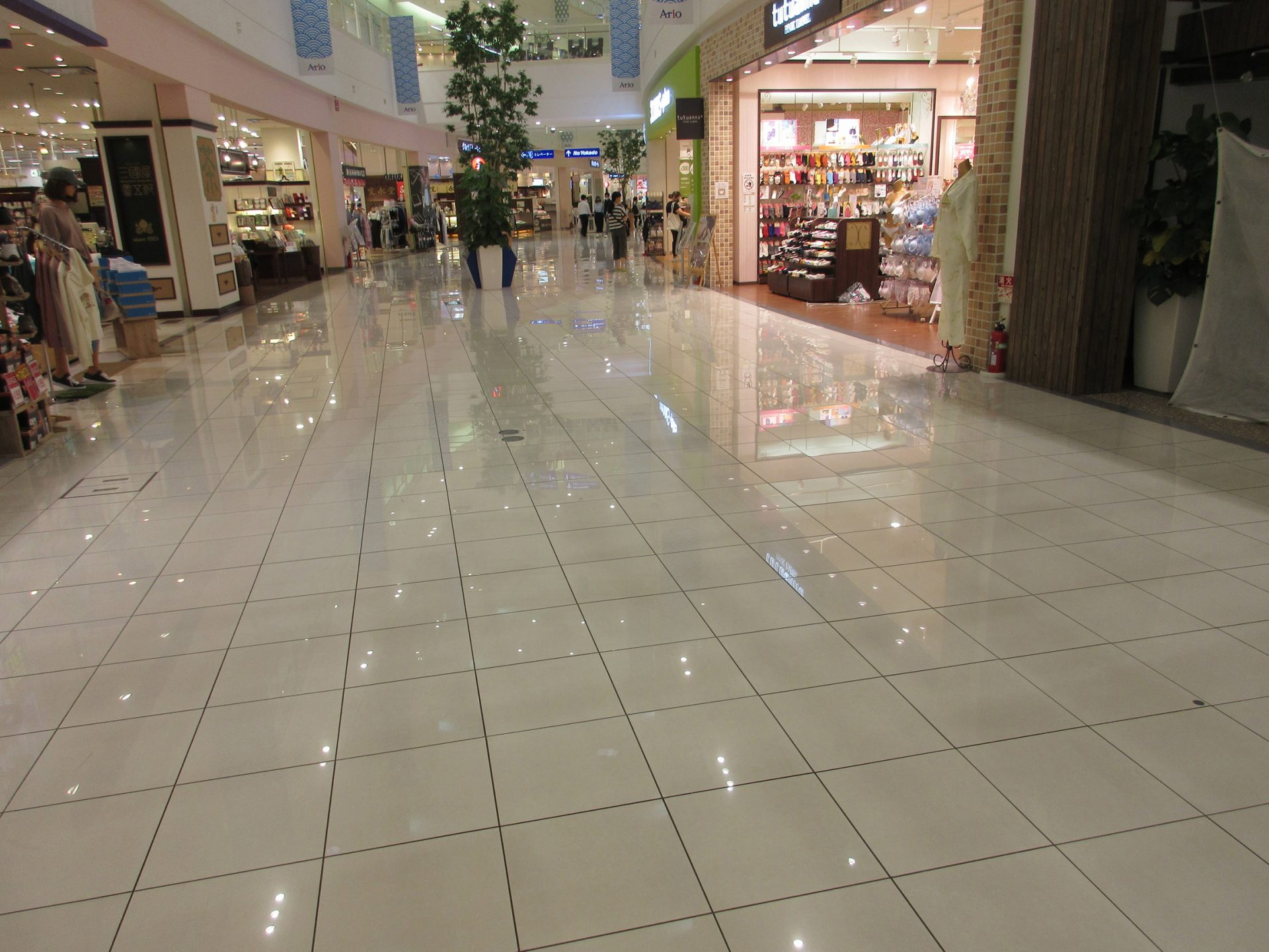 アリオ北砂 ポップアップストアに適した1fスポーツショップ付近のイベントスペース